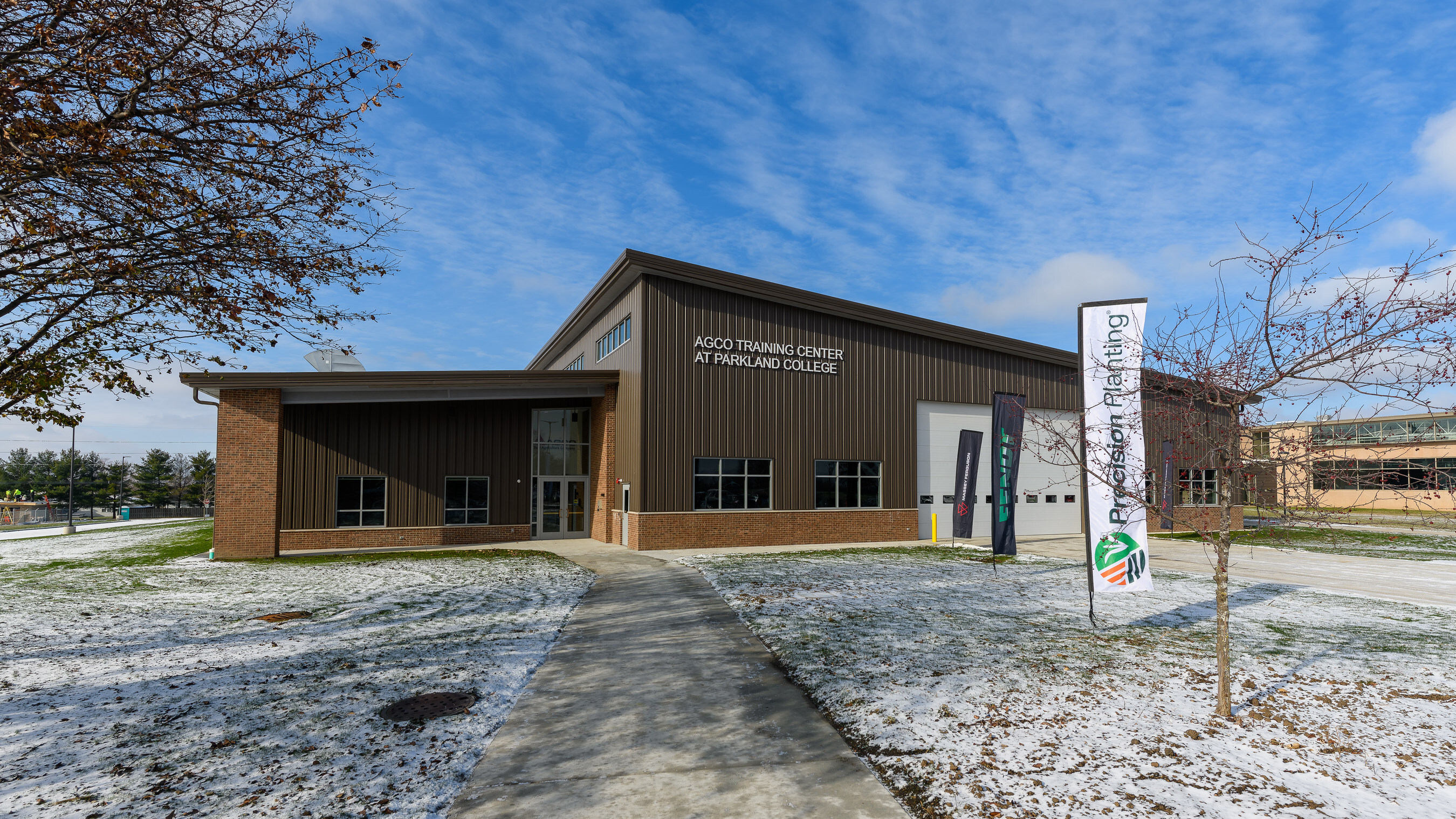 Exterior of the AGCO Training Facility at Parkland College